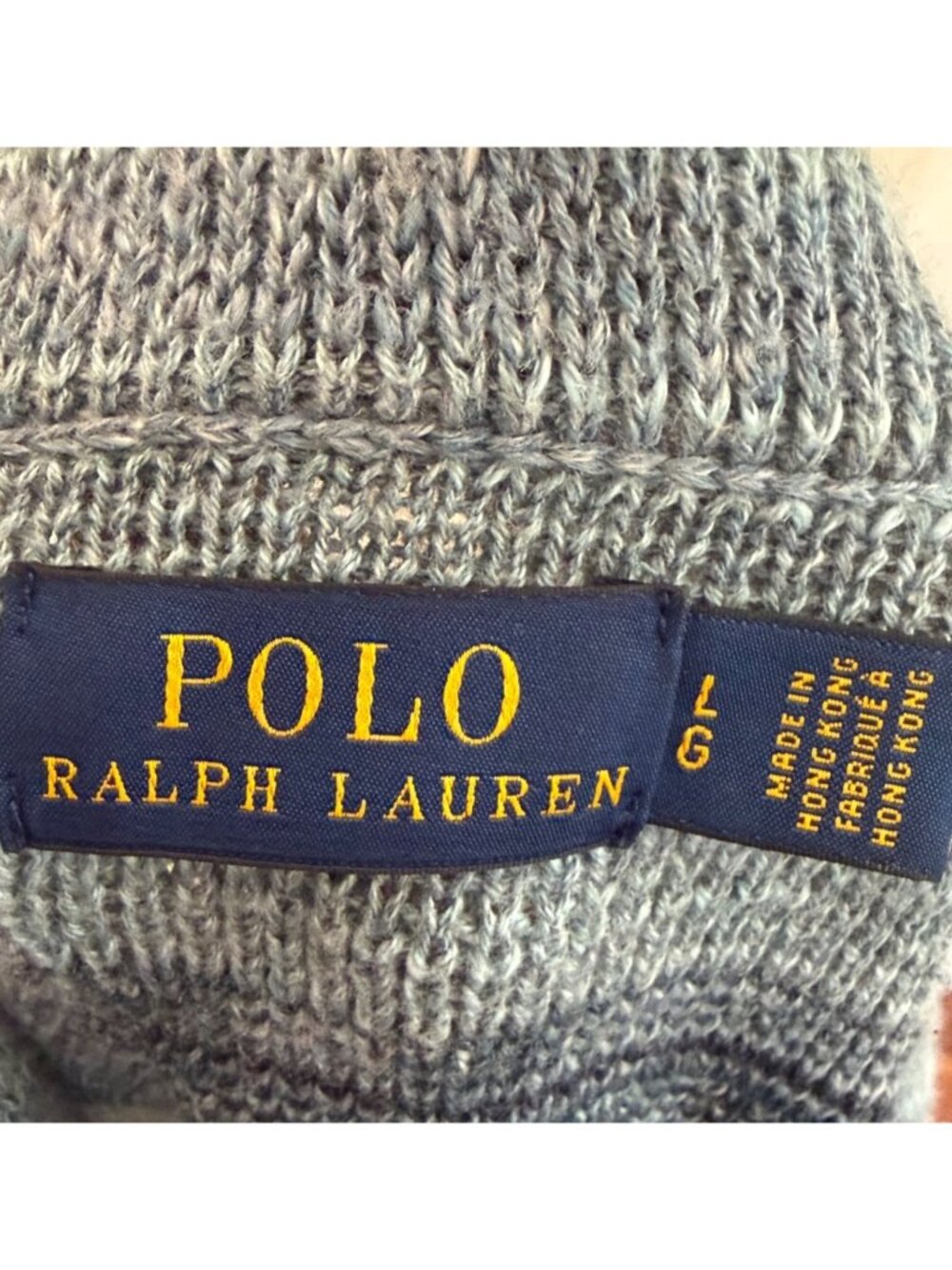 Polo Ralph Lauren Aztec Shawl Cardigan Sweater Women XL Blue Cotton Southwestern - Picture 5 of 14